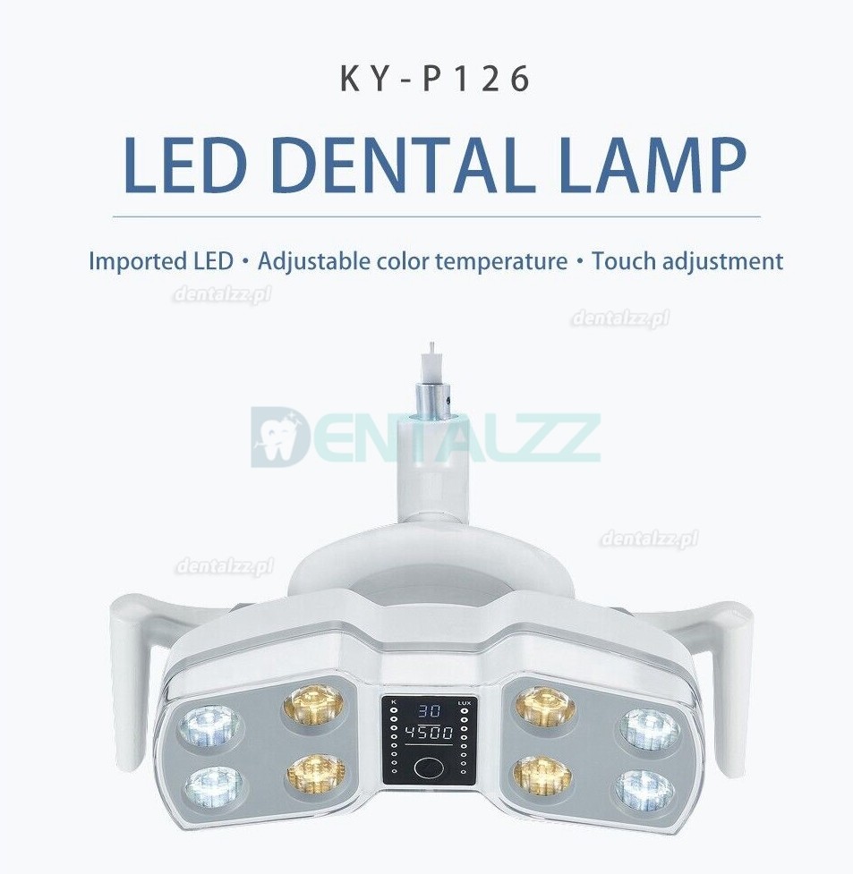 Chirurgiczna lampa indukcyjna stomatologiczna LED bezcieniowa z 8 żarówkami KY-P126